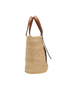 Medium Basket Bag, &pound;350, Handbags, Beige/Brown, Raffia, Side view